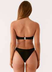 Ilyana Bandeau Bikini Top - Black