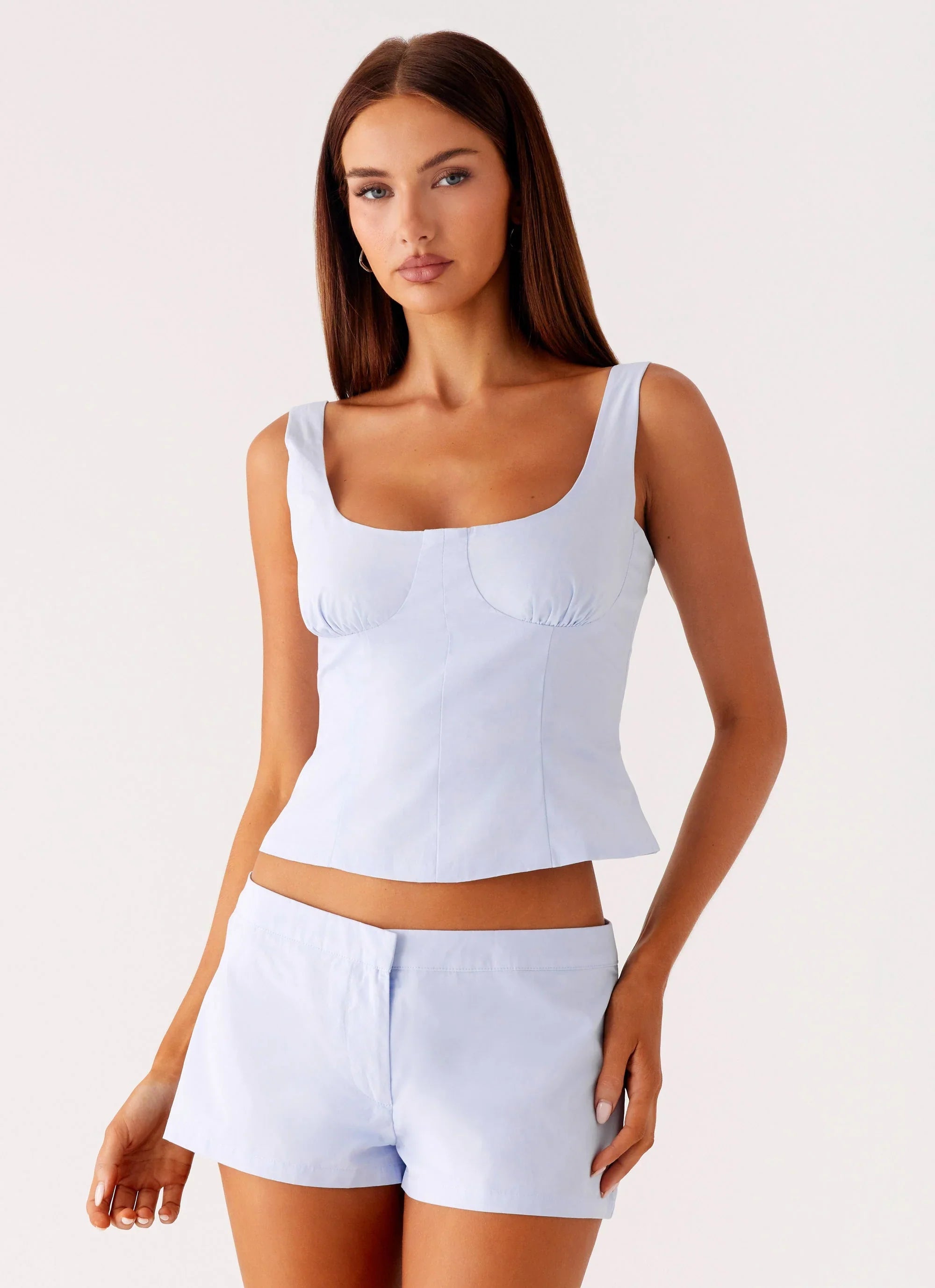 Coastline Mini Shorts - Blue