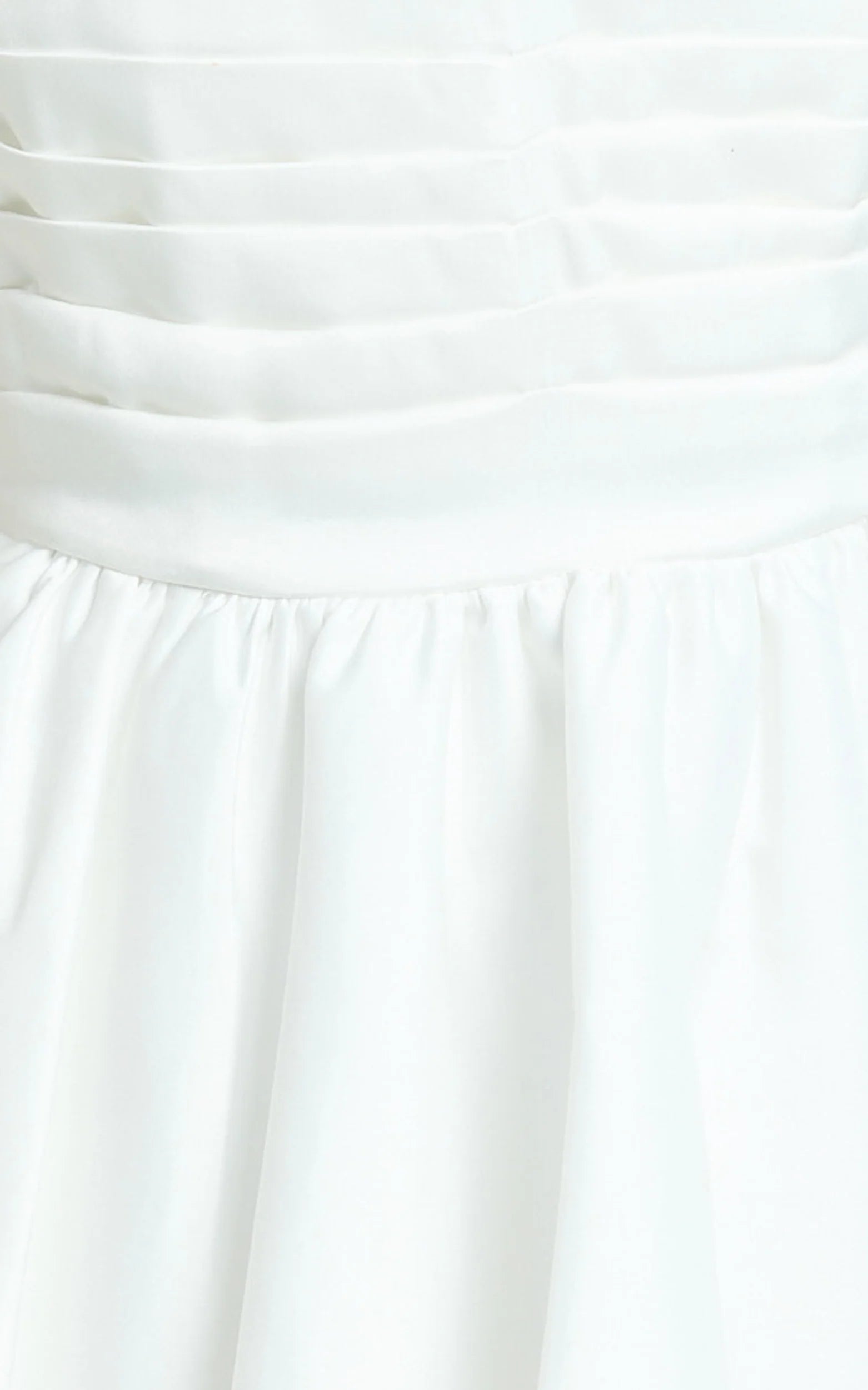 Bianca Mini Dress - Strapless Fit And Flare Dress in Ivory
