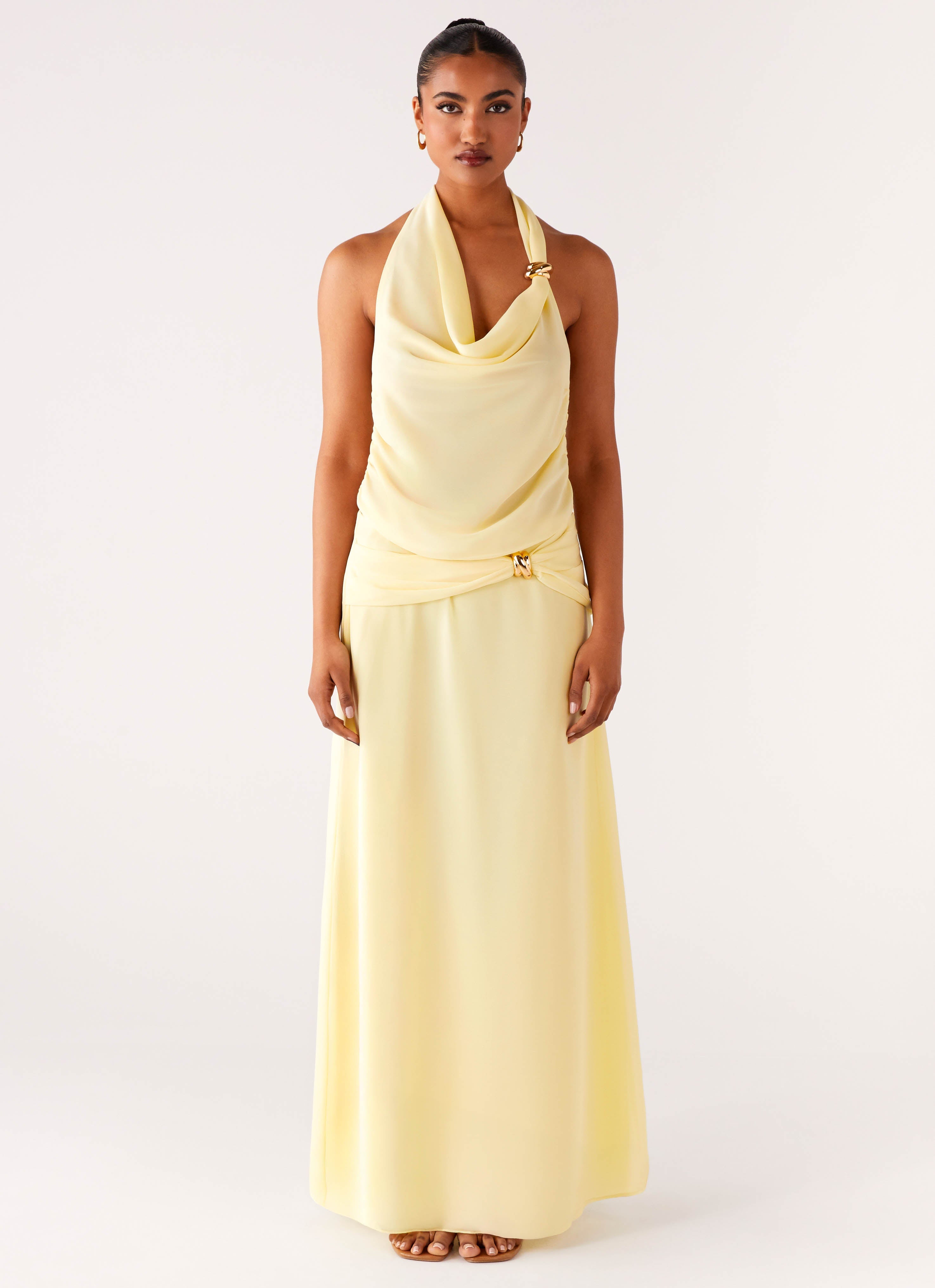 Anuhea Cowl Top - Yellow