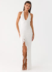 Charmed By You Maxi Dress - White