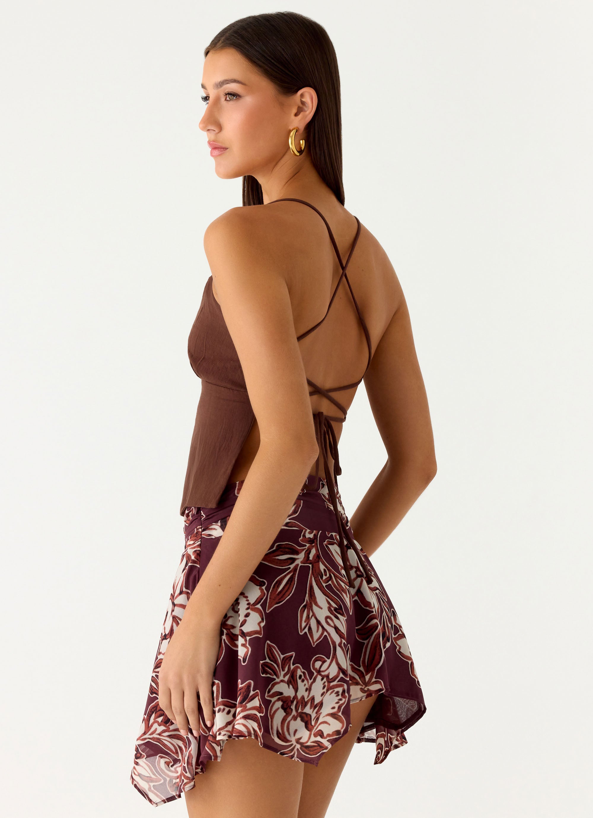 Sangria Top - Chocolate